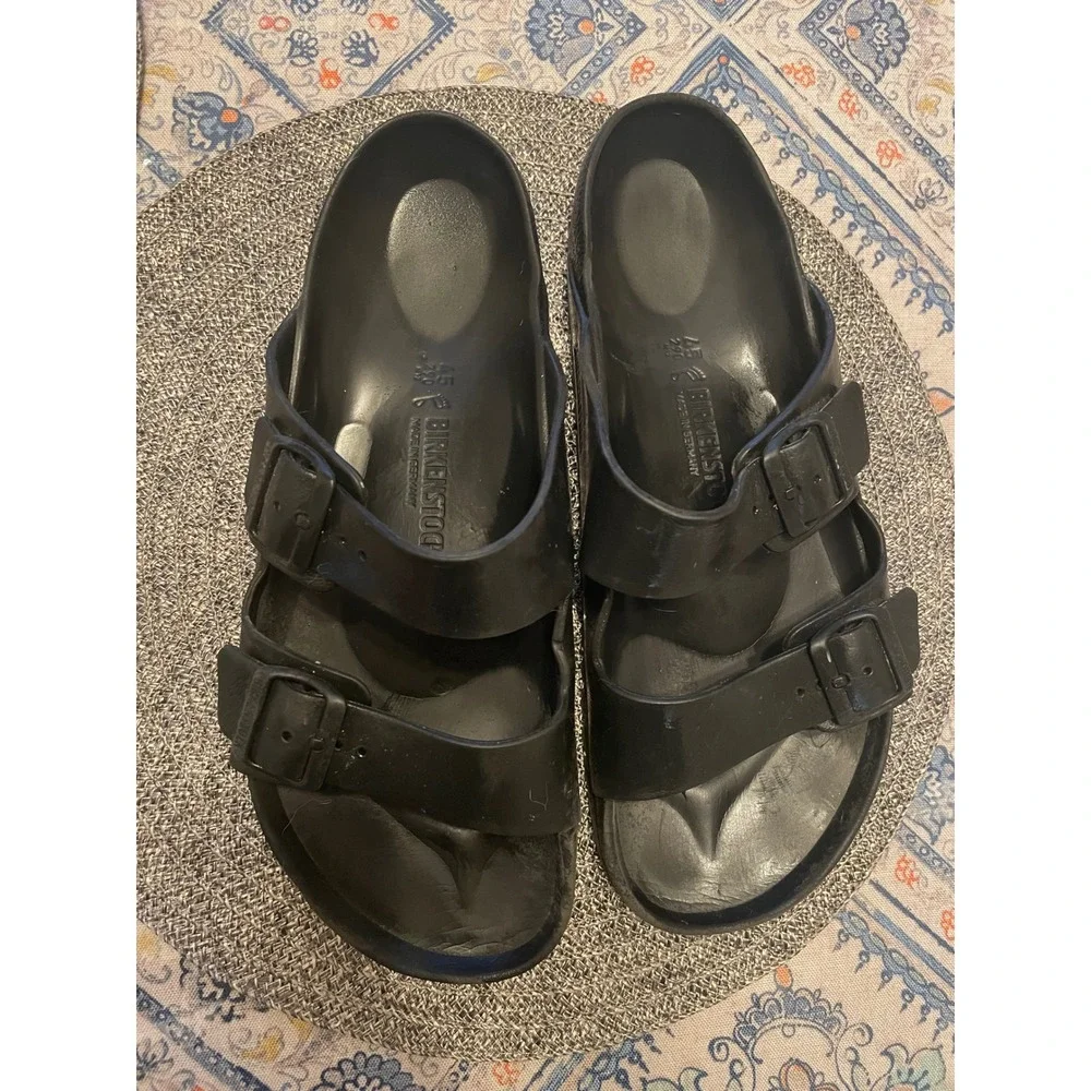 Birkenstock Arizona EVA Black Rubber Sandals Mens 45 L12 M12 Waterproof Slides